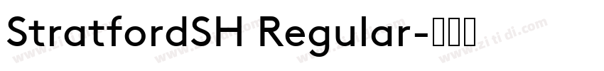 StratfordSH Regular字体转换